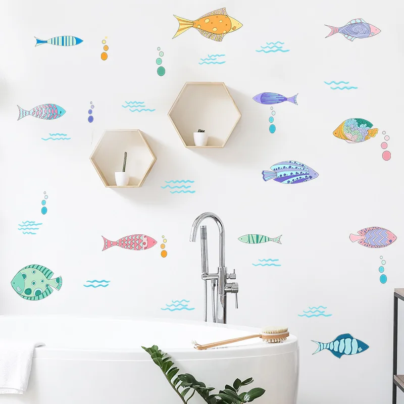 Cartoon Painted Fish Wall Sticker Baby Kids Room Background Decor Bedroom Bathroom Home Decoration Mural Self Adhesive Wallpaper
Cartoon Painted Fish Wall Sticker Baby Kids Room Background Decor Bedroom Bathroom Home Decoration Mural Self Adhesive Wallpaper