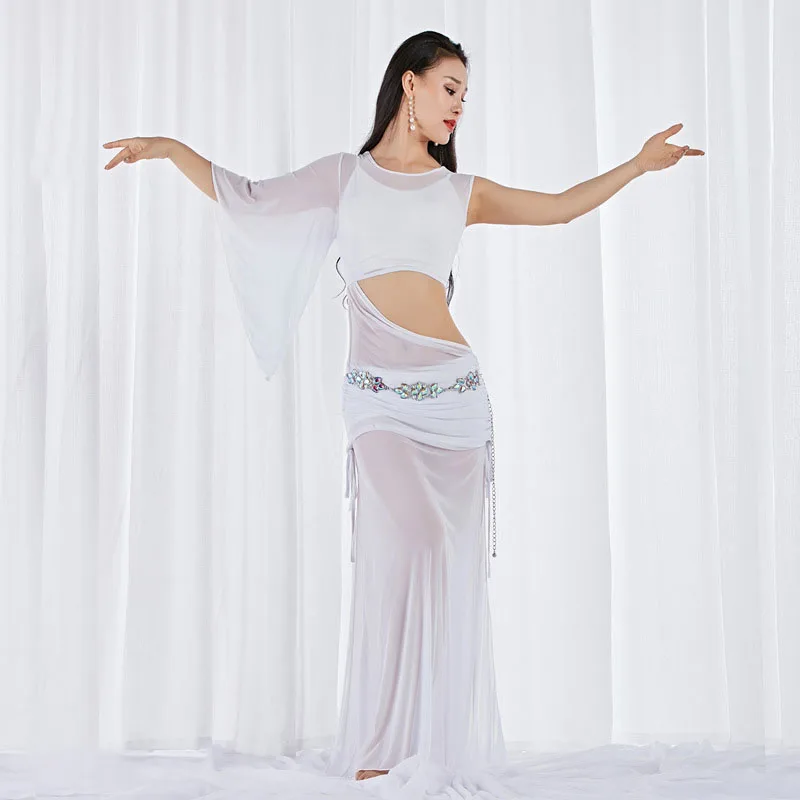 Belly Dance Skirt Practice Clothes Water Gauze Skirt Luxury Oriental Dance Performance Sexy Costumes Woman Bailes Modernos
Belly Dance Skirt Practice Clothes Water Gauze Skirt Luxury Oriental Dance Performance Sexy Costumes Woman Bailes Modernos