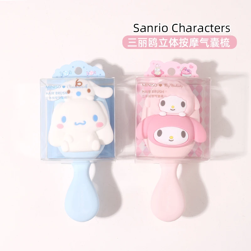 Sanrio Mymelody Cinnamoroll трехмерная массажная подушка безопасности Расческа Kawaii Милая карта набор милый массаж расческа для головы
Sanrio Mymelody Cinnamoroll трехмерная массажная подушка безопасности Расческа Kawaii Милая карта набор милый массаж расческа для головы