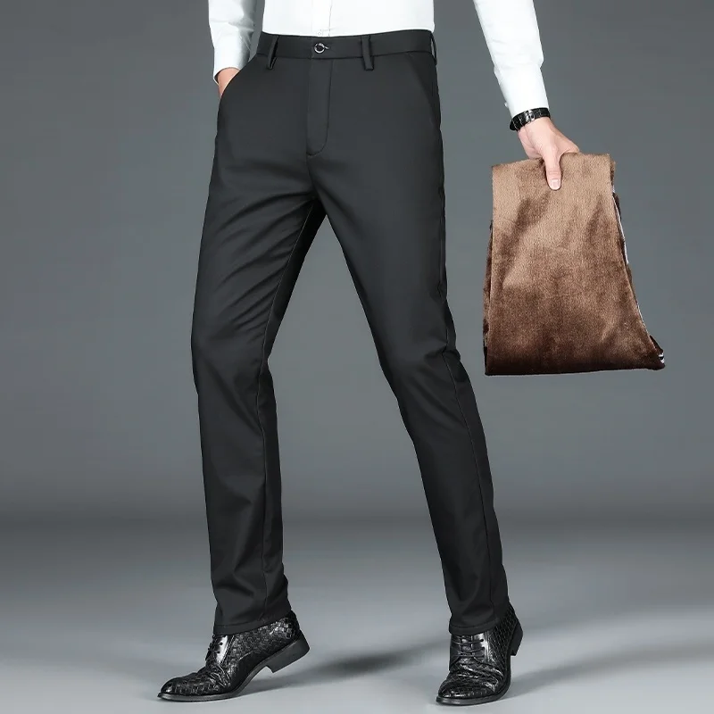 Fleece Winter Thicken Warm Business Casual Pants 2023 New Arrivals Men's Classic Stretch Straight Fit Flat Front Pant
Fleece Winter Thicken Warm Business Casual Pants 2023 New Arrivals Men's Classic Stretch Straight Fit Flat Front Pant
