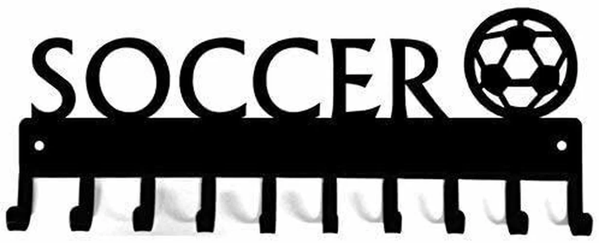 Soccer With Ball Medal Hanger Rack - 14.5 Inches With 10 Hooks Clothes Hooks Bathroom Accessories Hanger In The Hallway
Soccer With Ball Medal Hanger Rack - 14.5 Inches With 10 Hooks Clothes Hooks Bathroom Accessories Hanger In The Hallway