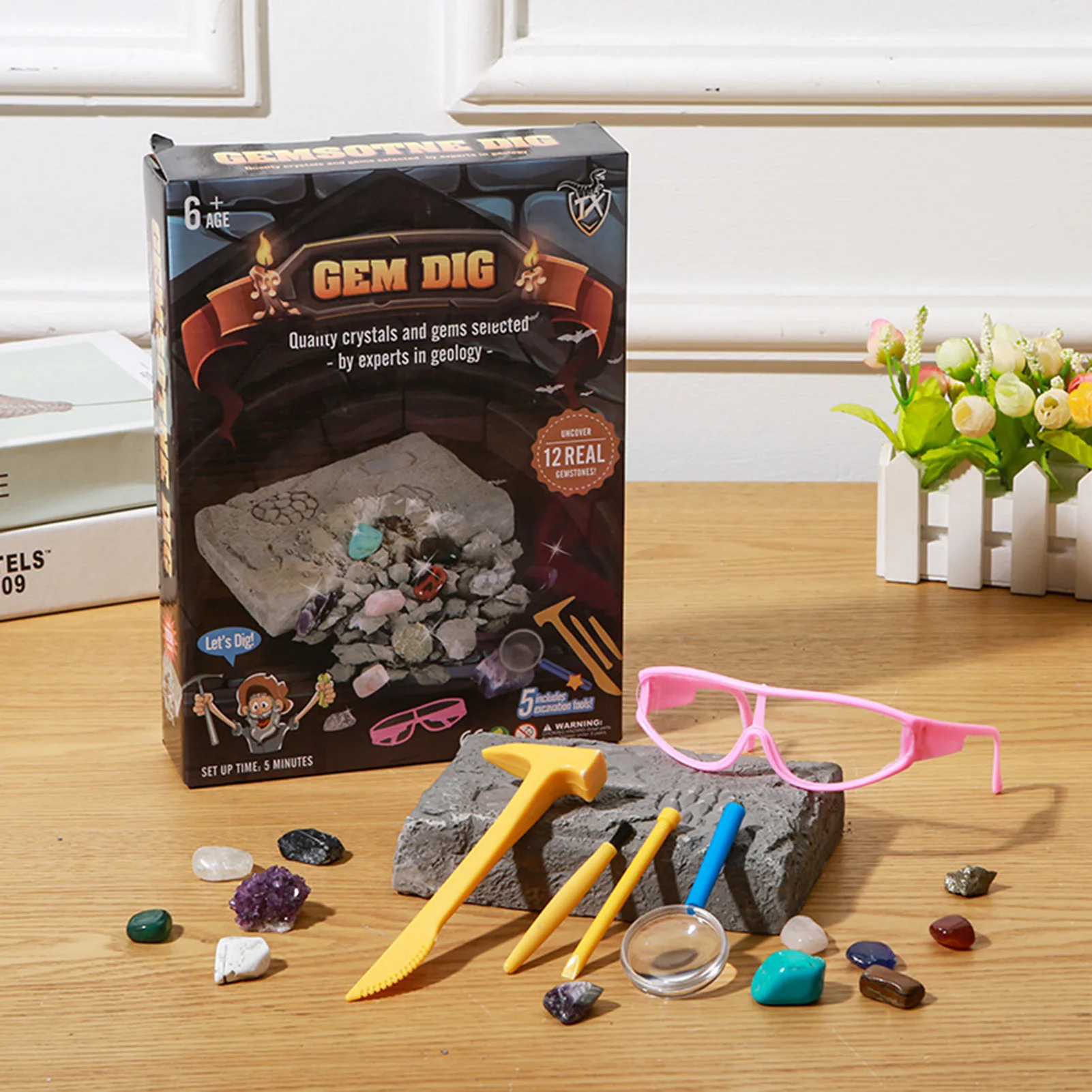 Specimen Mining Toys Crystal and Gems Digging Kit Interesting Digging Game for Educational Development Christmas Birthday Gifts
Specimen Mining Toys Crystal and Gems Digging Kit Interesting Digging Game for Educational Development Christmas Birthday Gifts