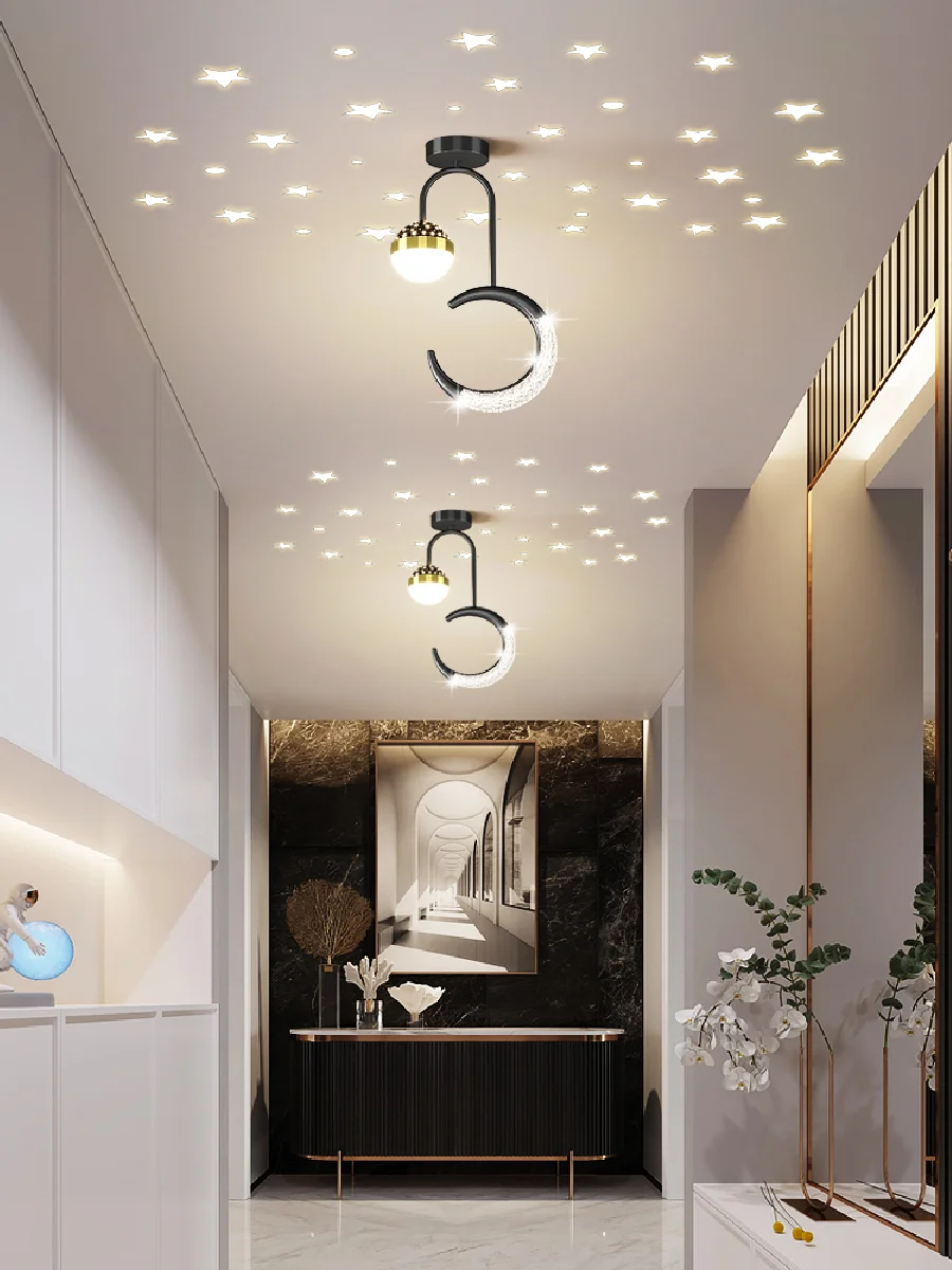 Corridor aisle light porch light entrance light into the doorway light cloakroom light luxury two chandeliers
Corridor aisle light porch light entrance light into the doorway light cloakroom light luxury two chandeliers