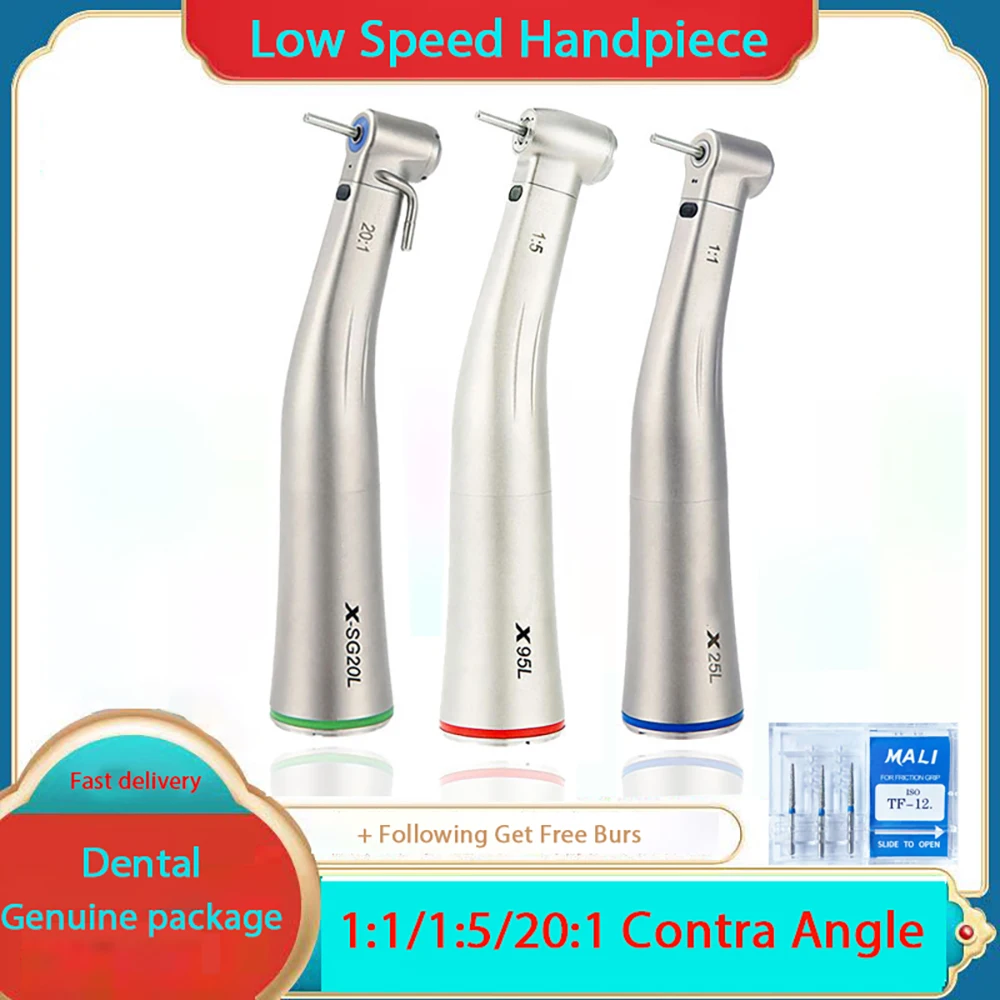 1:1/1:5/20:1 Push Button Dental Contra Angle Handpiece Increase Speed Handpiece Mini Head Max X95L Inner Water Spray
1:1/1:5/20:1 Push Button Dental Contra Angle Handpiece Increase Speed Handpiece Mini Head Max X95L Inner Water Spray