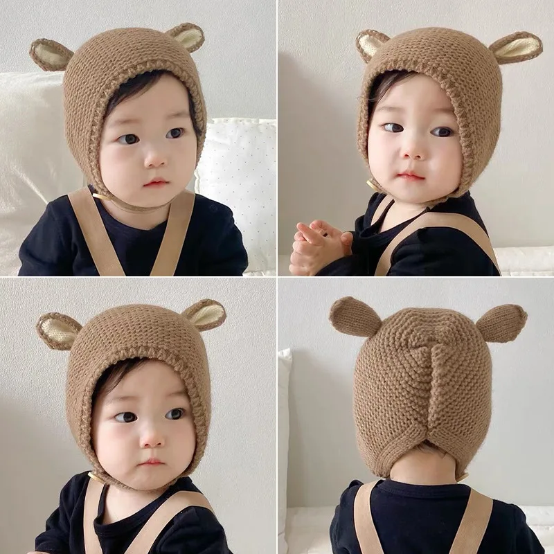 Cute Hat for Baby Boy Girl Korean Lovely Bunny Ear Cap for Toddler Autumn Spring Warm Crochet Bonnet Beaine for 3-24 Month Baby 
Cute Hat for Baby Boy Girl Korean Lovely Bunny Ear Cap for Toddler Autumn Spring Warm Crochet Bonnet Beaine for 3-24 Month Baby