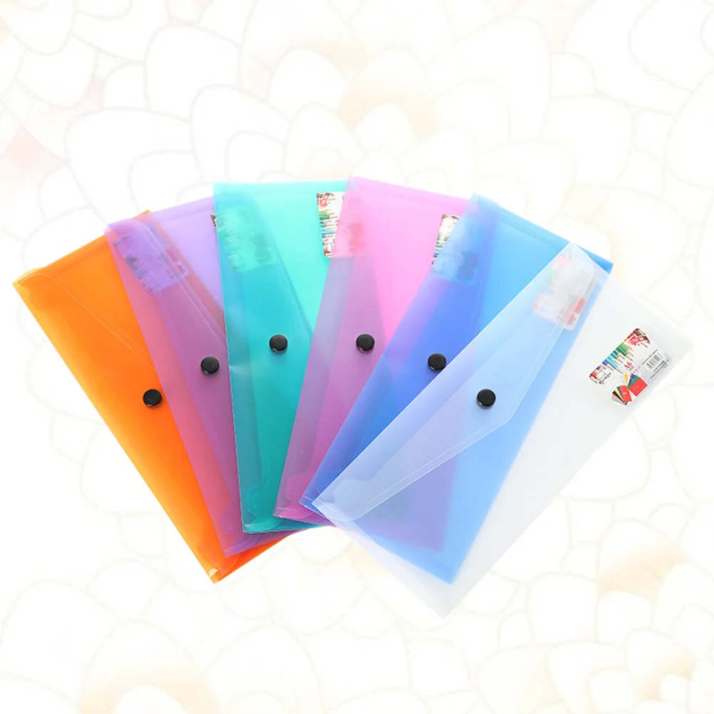 6pcs A4 Plastic Document Folder Clear Document Envelope Folder with Snap Button Durable Storage Folder Envelopes closure
6pcs A4 Plastic Document Folder Clear Document Envelope Folder with Snap Button Durable Storage Folder Envelopes closure
