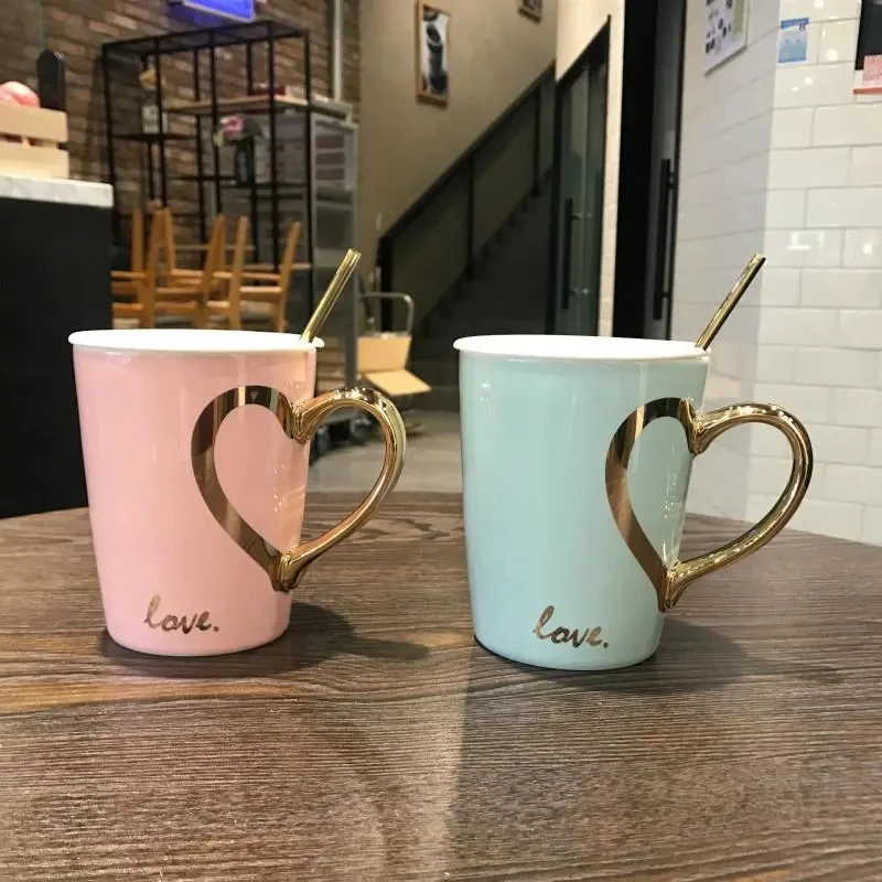 Creative Couple Cups Ceramic Cups Coffee Mugs A Pair of Love Cups Creative Valentine's Day Wedding Birthday Gifts.
Creative Couple Cups Ceramic Cups Coffee Mugs A Pair of Love Cups Creative Valentine's Day Wedding Birthday Gifts.
