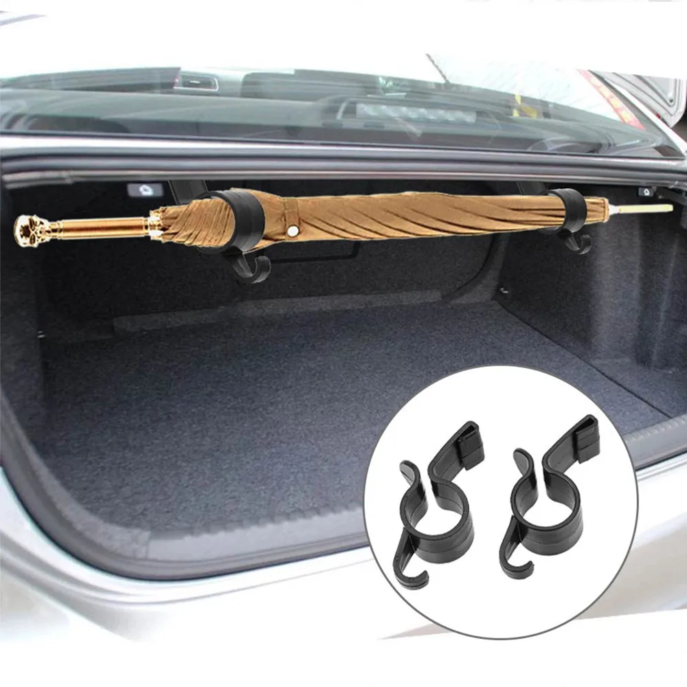 2 Pcs Umbrella Holder Clip Hooks Auto Trunk Organizer Car Rear Trunk Mounting Bracket Towel Hook Umbrella Hanging Clamp Black
2 Pcs Umbrella Holder Clip Hooks Auto Trunk Organizer Car Rear Trunk Mounting Bracket Towel Hook Umbrella Hanging Clamp Black