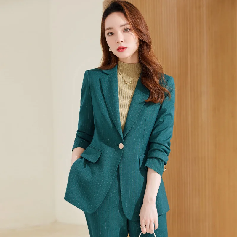 Dark Pattern Women's Suit Office Two Piece Set Long Sleeve Suit Pants Female Autumn Ol Temperament Commute Blazer + Trousers
Dark Pattern Women's Suit Office Two Piece Set Long Sleeve Suit Pants Female Autumn Ol Temperament Commute Blazer + Trousers