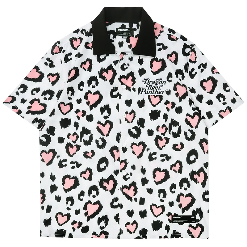 Summer Men Short Sleeve Hawaiian Beach Shirt Hip Hop Letter Embroidery Heart Print Streetwear Harajuku Fashion Shirts Blouse
Summer Men Short Sleeve Hawaiian Beach Shirt Hip Hop Letter Embroidery Heart Print Streetwear Harajuku Fashion Shirts Blouse