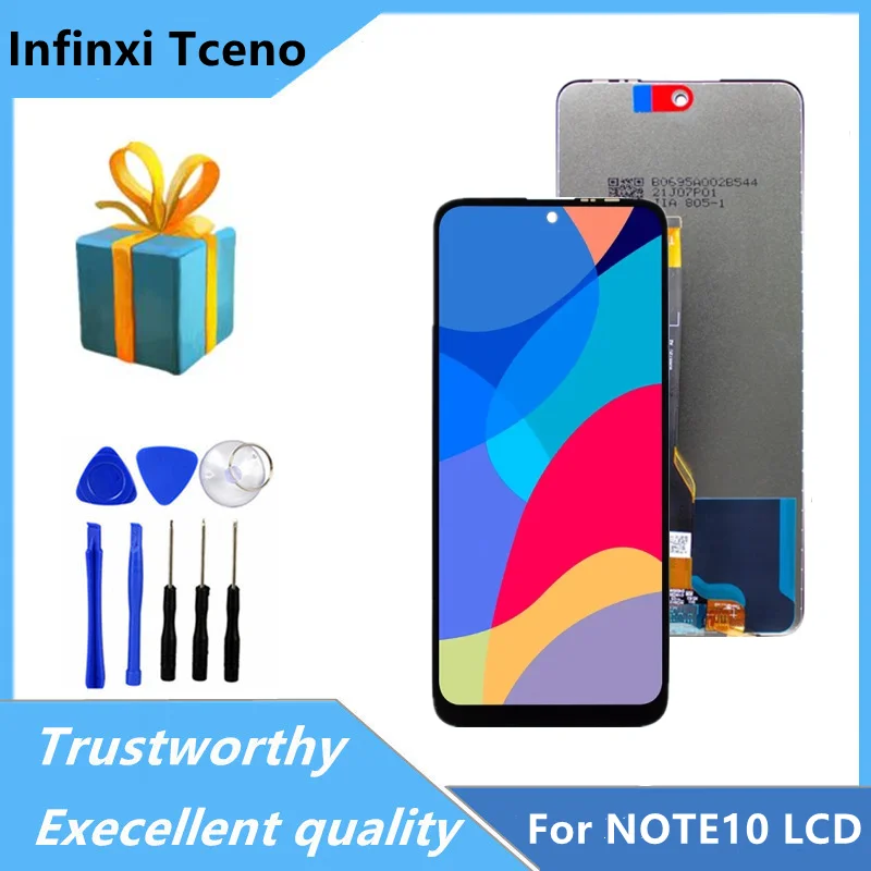 

Original For Infinix Note 10 X693 LCD Display Touch Screen Digitizer Assembly Repair Replacement For Tecno Pova 2 le7 LCD Screen