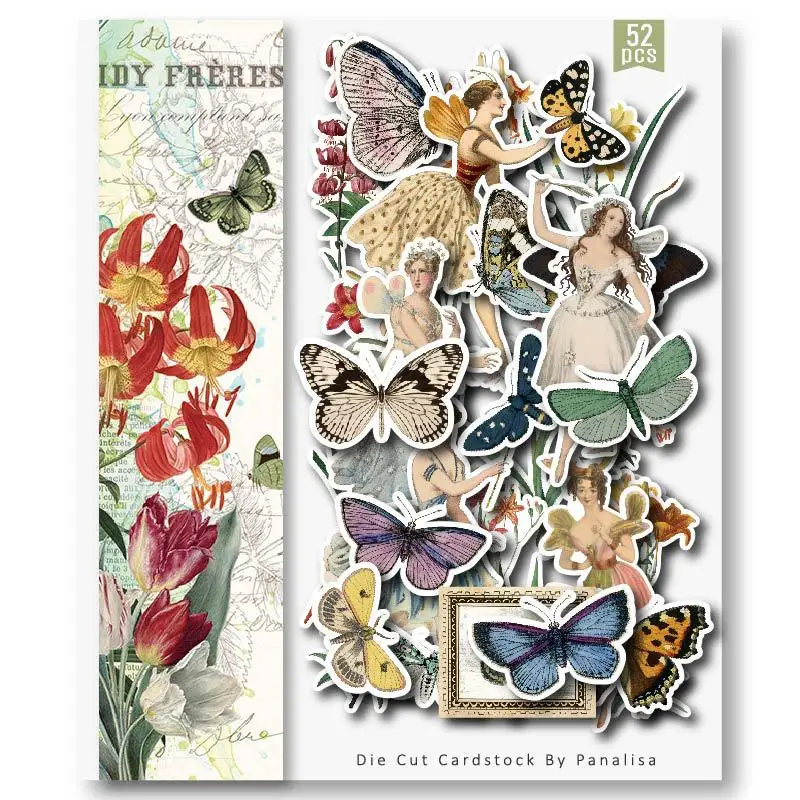 52 шт., набор растений в стиле ретро для скрапбукинга 
52 шт., набор растений в стиле ретро для скрапбукинга