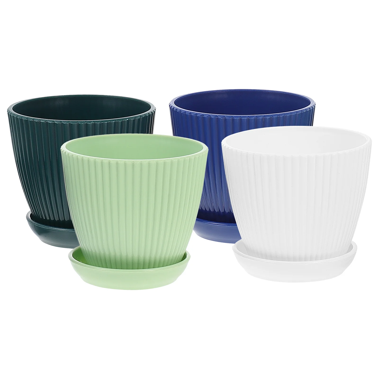 4 Pcs Flowerpot Garden Plants Container Round Flowerpots Mini Plastic Containers Household Holder Indoor Tray Basin Cachepot
4 Pcs Flowerpot Garden Plants Container Round Flowerpots Mini Plastic Containers Household Holder Indoor Tray Basin Cachepot