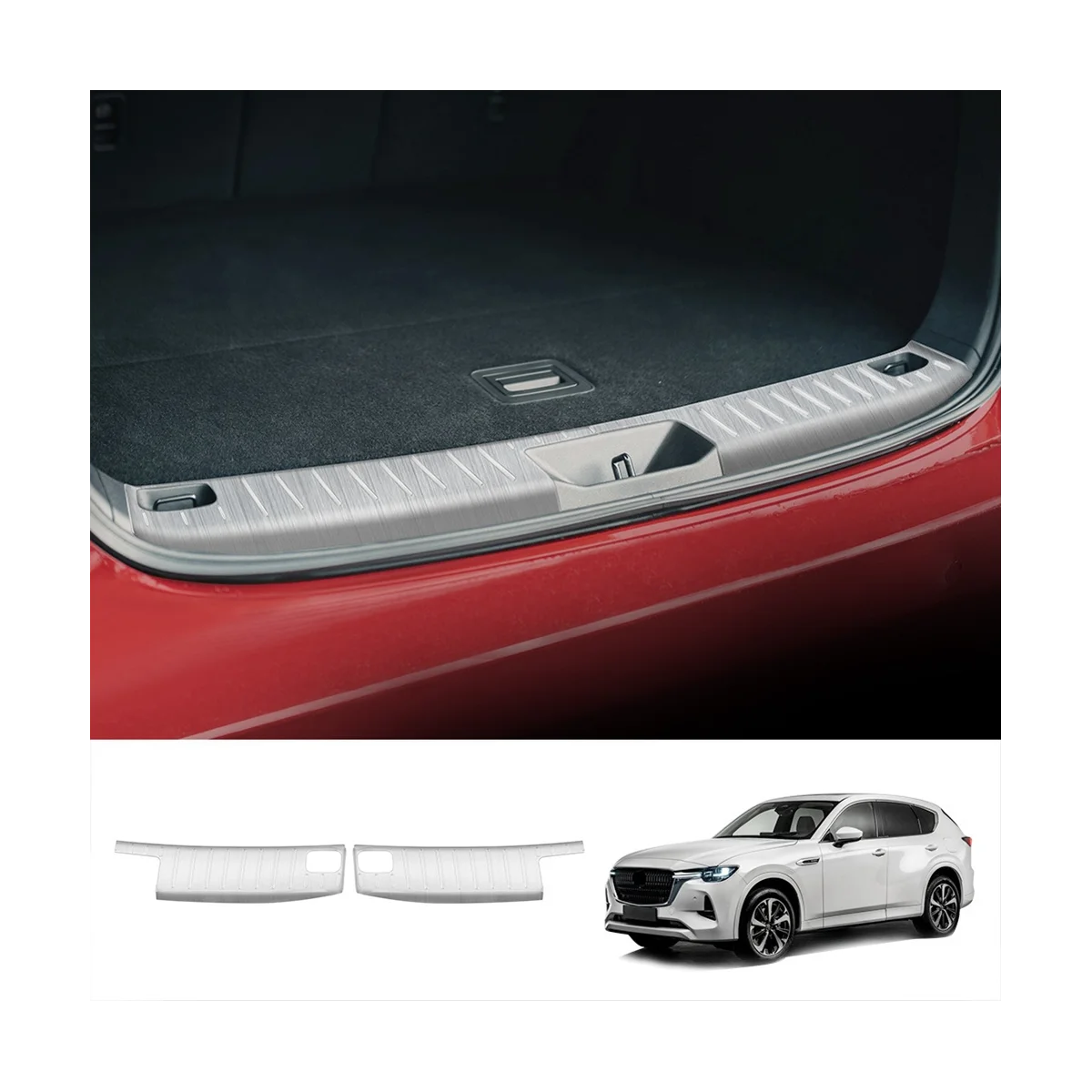 Car Rear Bumper Built-In Rear Guard Trunk Anti-Scratch Guard Car Accessories for CX60 2022 2023 Silver 2PCS
Car Rear Bumper Built-In Rear Guard Trunk Anti-Scratch Guard Car Accessories for CX60 2022 2023 Silver 2PCS