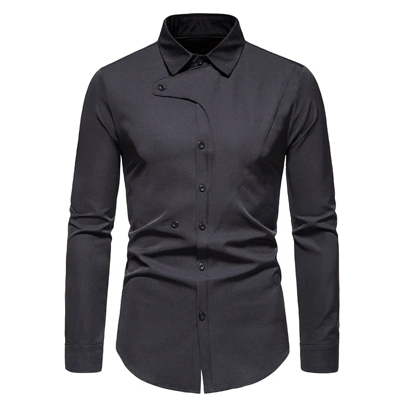 Mens Black Business Casual Button Up Dress Shirts Hipster Slim Fit Long Sleeve Shirt Men Wedding Prom Tuxedo Chemise Homme XXL
Mens Black Business Casual Button Up Dress Shirts Hipster Slim Fit Long Sleeve Shirt Men Wedding Prom Tuxedo Chemise Homme XXL