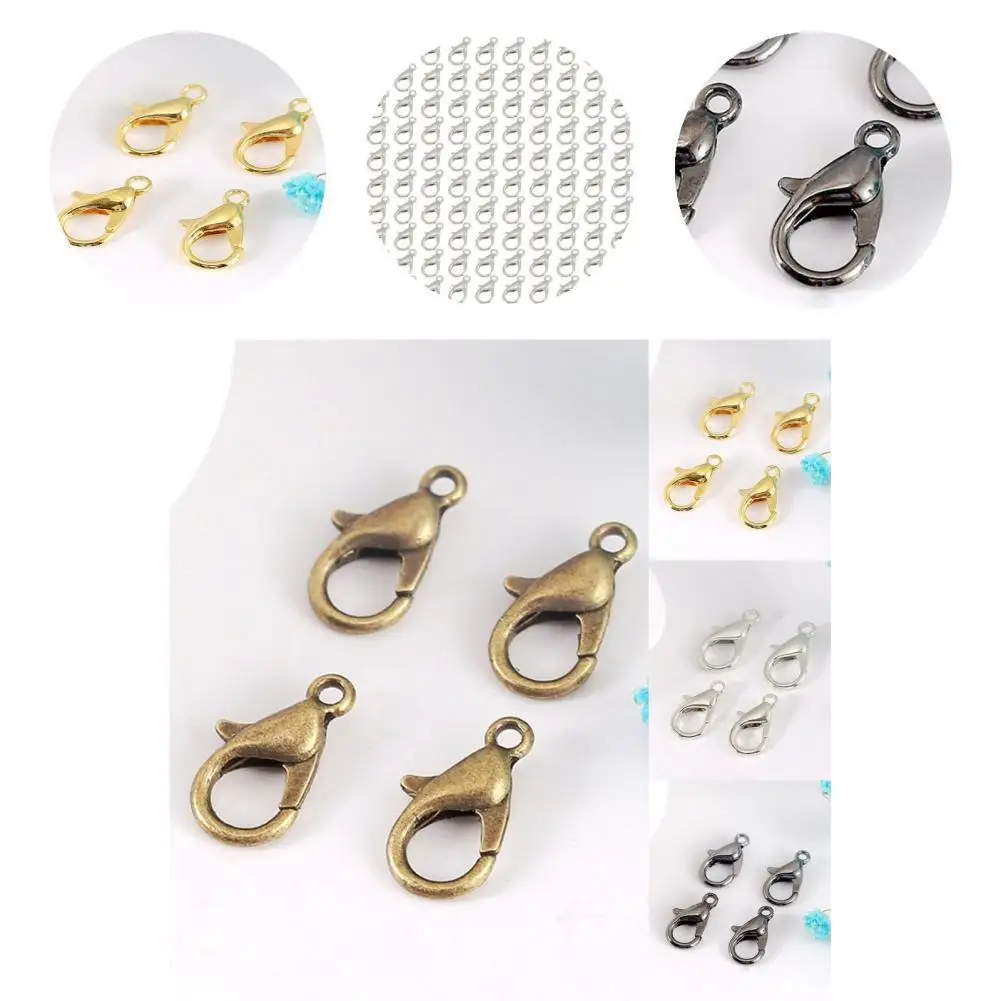 100Pcs Bracelet Clasps Convenient DIY Delicate Keychain Supplies Lobster Clasps Key Ring Hooks 
100Pcs Bracelet Clasps Convenient DIY Delicate Keychain Supplies Lobster Clasps Key Ring Hooks