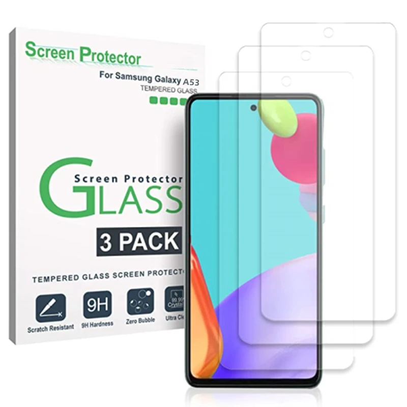 3 шт./упаковка, Защитная пленка для экрана Samsung Galaxy A53 5G 2022, закаленное стекло, Противоударная Защитная пленка для Samsung A53, стекло для экрана
3 шт./упаковка, Защитная пленка для экрана Samsung Galaxy A53 5G 2022, закаленное стекло, Противоударная Защитная пленка для Samsung A53, стекло для экрана