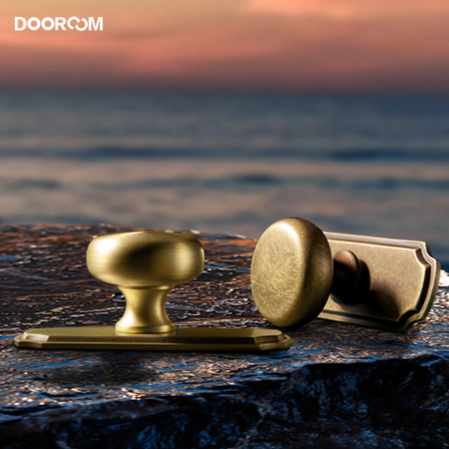 

DOOROOM Brass Handles Gold Silver Matt Nickel Bronze Pulls with Base Cupboard Wardrobe Dresser Shoe Box Drawer Cabinet Knob