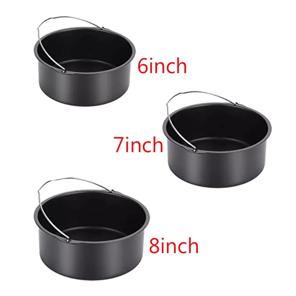 6/7/8'' Non Stick Cake Barrel Air Fryer Accessories Baking Tray Pan Round Roasting Basket Bakeware Mould
6/7/8'' Non Stick Cake Barrel Air Fryer Accessories Baking Tray Pan Round Roasting Basket Bakeware Mould