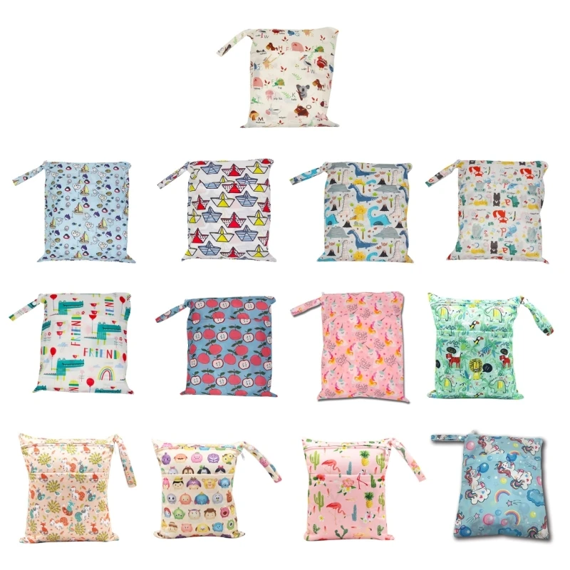 Waterproof Reusable Baby Diaper Bags Cartoon Print Wet Dry Nappy Zipper Handbag Stroller Carry Pack Outdoor Storage
Waterproof Reusable Baby Diaper Bags Cartoon Print Wet Dry Nappy Zipper Handbag Stroller Carry Pack Outdoor Storage