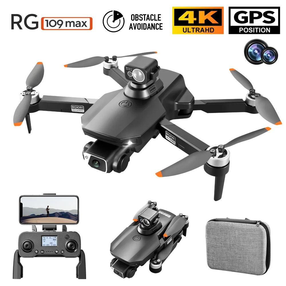RG109 MAX Drone, 4K HD Anti Shake Camera with 360° Laser Obstacle Avoidance Professional GPS FPV Dron RC Helicopter Toys
RG109 MAX Drone, 4K HD Anti Shake Camera with 360° Laser Obstacle Avoidance Professional GPS FPV Dron RC Helicopter Toys