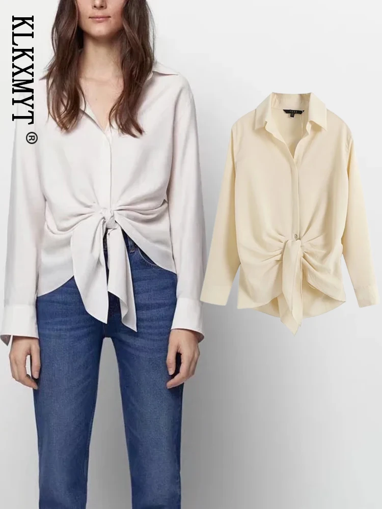 KLKXMYT ZBZA Women Shirt Top 2022 New Bow Lacing Casual Blouses Long Sleeve Button-up Ruched Vintage Shirts Woman Tops
KLKXMYT ZBZA Women Shirt Top 2022 New Bow Lacing Casual Blouses Long Sleeve Button-up Ruched Vintage Shirts Woman Tops