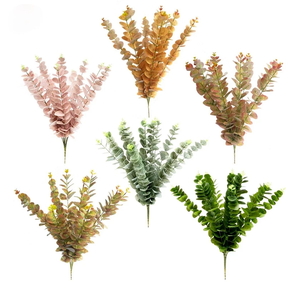 Artificial Flower Eucalyptus Leaves Stems Eucalipto Branches Artificial Plants For Floral Bouquets Wedding Holiday Green Decor
Artificial Flower Eucalyptus Leaves Stems Eucalipto Branches Artificial Plants For Floral Bouquets Wedding Holiday Green Decor