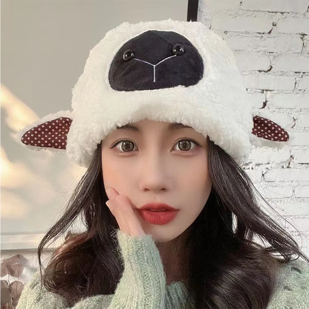 Winter Warm Lamb Wool Beanie Caps Korean Style Sweet Cute Sheep Ears Shape Hat Ladies Push Thick Warm Lamb Wool Pullover Hats
Winter Warm Lamb Wool Beanie Caps Korean Style Sweet Cute Sheep Ears Shape Hat Ladies Push Thick Warm Lamb Wool Pullover Hats