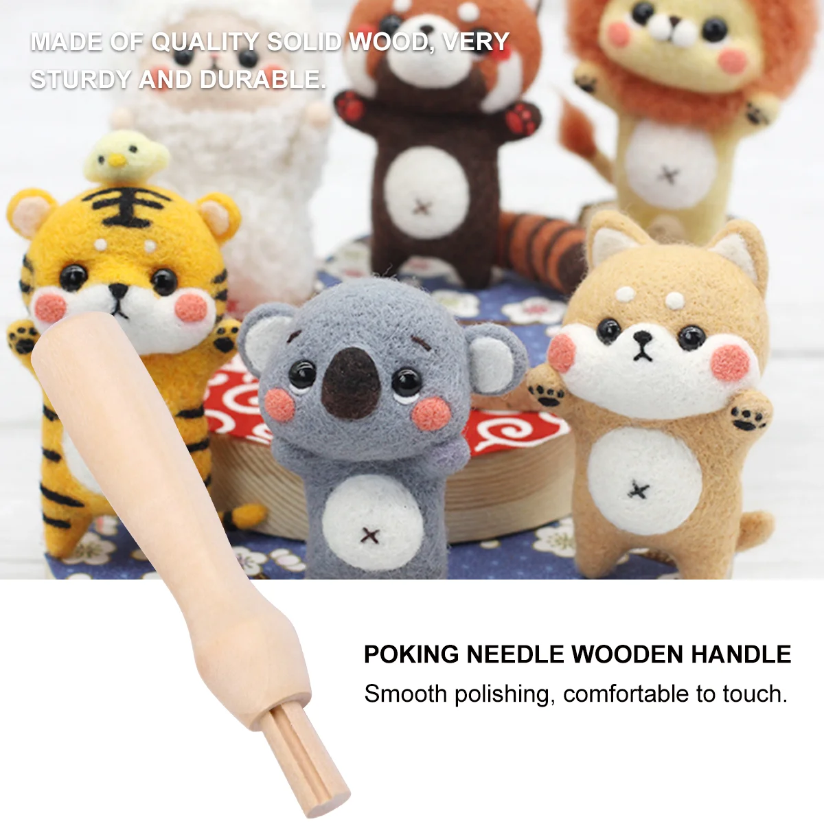 5 PCS Needle Felting Tool Wooden Stitching Handles Hotfix Punch Wool Tools Pen Poke Replacement
5 PCS Needle Felting Tool Wooden Stitching Handles Hotfix Punch Wool Tools Pen Poke Replacement