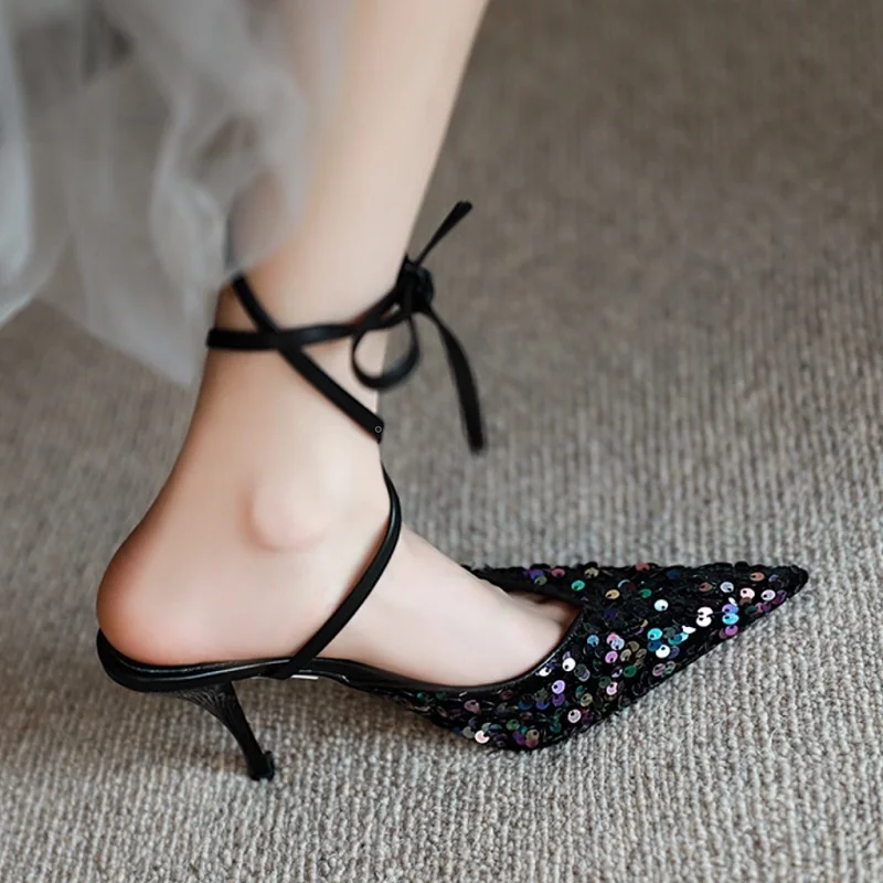 Nightclub Summer Glitters Sandal Elegant Women Party Pumps Shoes On Heels Sexy Heel 9CM Pointed Toe
Nightclub Summer Glitters Sandal Elegant Women Party Pumps Shoes On Heels Sexy Heel 9CM Pointed Toe