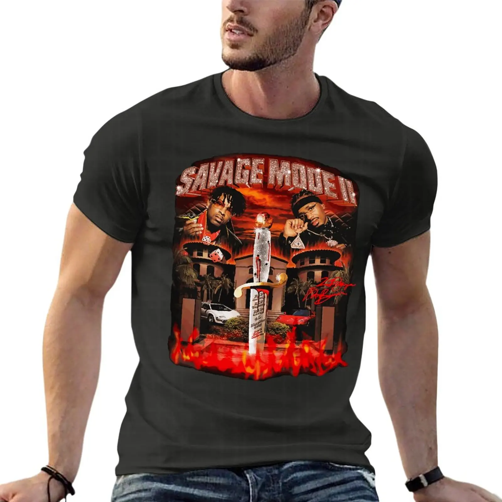 21 Savage And Metro Boomin Drop Oversize T Shirts Brand Mens Clothes Short Sleeve Streetwear Large Size Top Tee
21 Savage And Metro Boomin Drop Oversize T Shirts Brand Mens Clothes Short Sleeve Streetwear Large Size Top Tee
