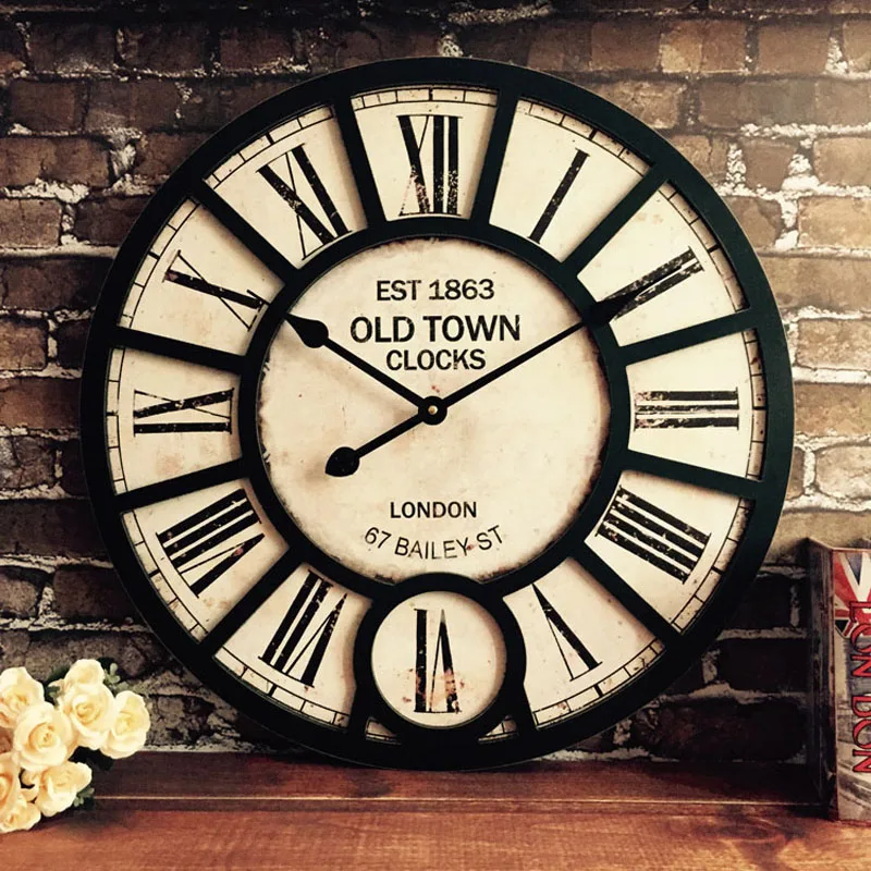 American retro wall clock country nostalgic loft industrial style creative restaurant bar decoration cafe wall clock
American retro wall clock country nostalgic loft industrial style creative restaurant bar decoration cafe wall clock