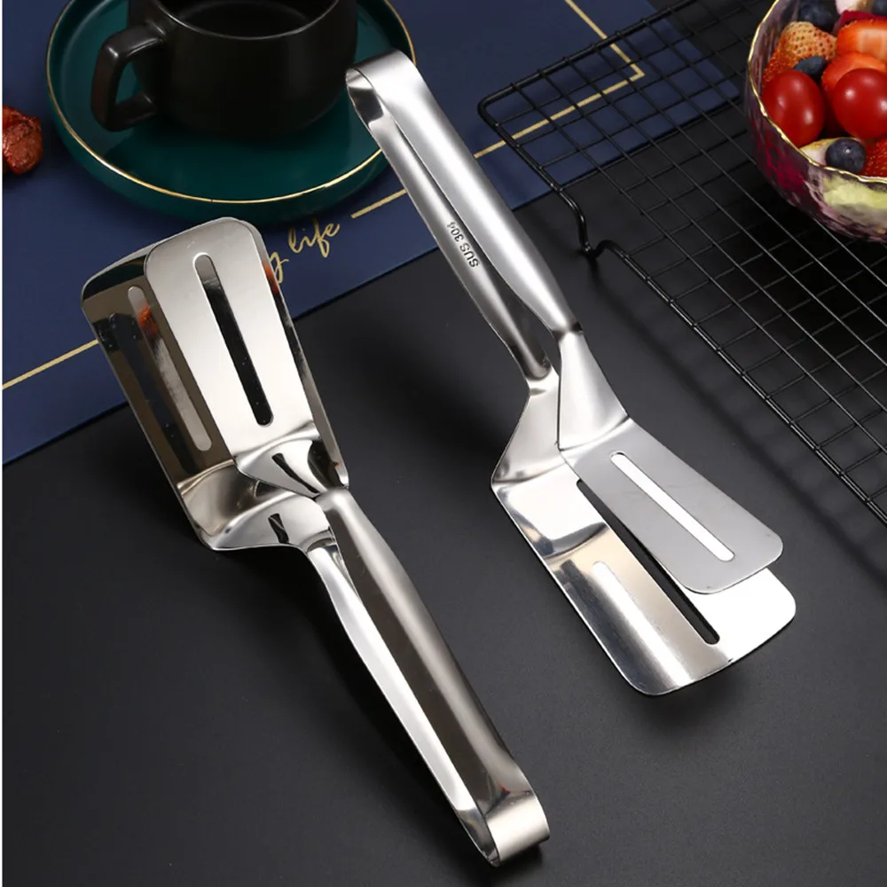 Stainless Steel Frying Shovel Clip Multifunctional Steak BBQ Tongs Frying Fish Spatula Clip Bread Clip Household Kitchen Tool
Stainless Steel Frying Shovel Clip Multifunctional Steak BBQ Tongs Frying Fish Spatula Clip Bread Clip Household Kitchen Tool
