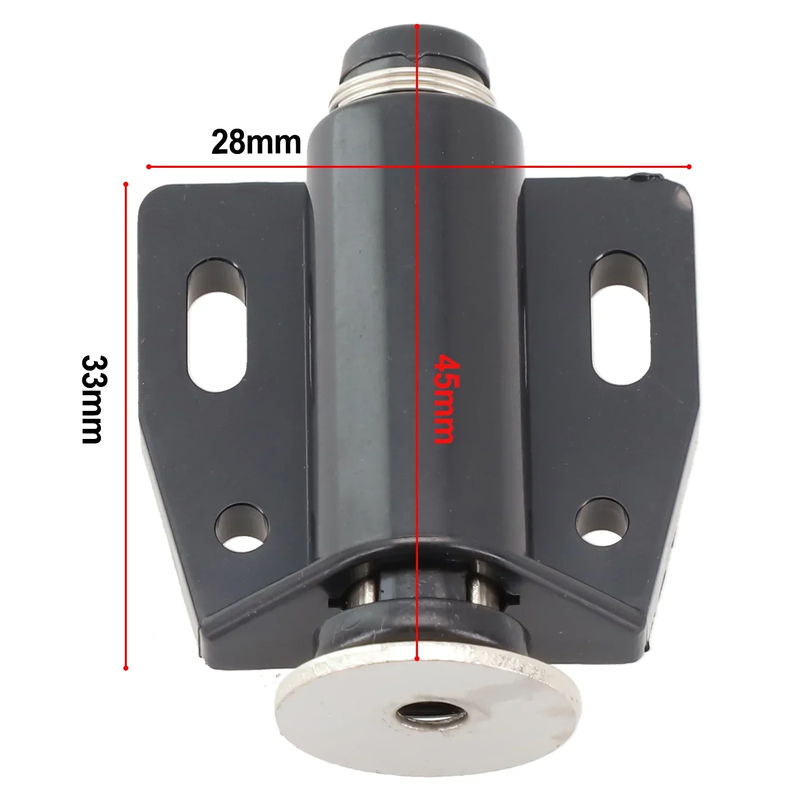 Магнитный дверной толкатель шкафа ABS пластик круглый черный/бежевый
Магнитный дверной толкатель шкафа ABS пластик круглый черный/бежевый