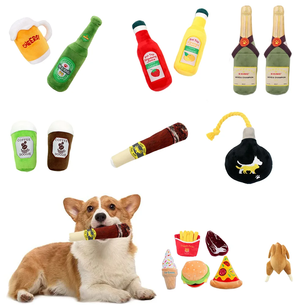 Dog Squeaky Toys Wine Bottle Cute Shape Pet Chew Toy Puppy Plush Sound Toy Interactive Dog Toys Bite Resistant Pet Supplies
Dog Squeaky Toys Wine Bottle Cute Shape Pet Chew Toy Puppy Plush Sound Toy Interactive Dog Toys Bite Resistant Pet Supplies
