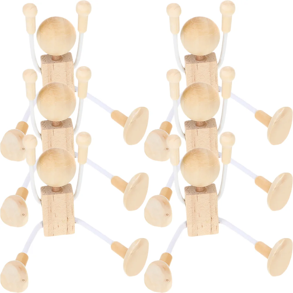 6 Pcs Wooden Cartoon Toy Figures Model Decor Little Man Cotton Playthings Crafts For DIY Shaped Toddler People Toys
6 Pcs Wooden Cartoon Toy Figures Model Decor Little Man Cotton Playthings Crafts For DIY Shaped Toddler People Toys