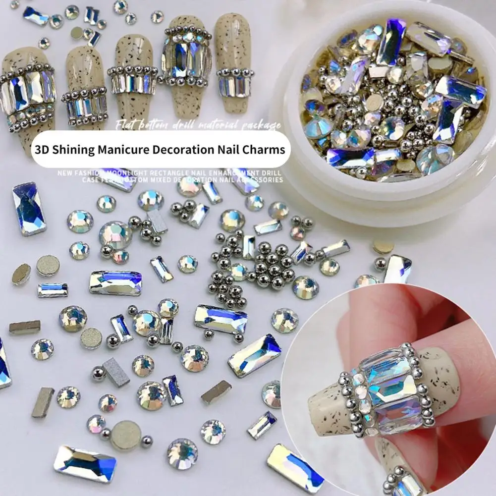1 Box Nail Charm Eye-catching Faux Crystal Stunning Visual Effect Nail Accessories Nail Art Decoration Nail Art Jewelry
1 Box Nail Charm Eye-catching Faux Crystal Stunning Visual Effect Nail Accessories Nail Art Decoration Nail Art Jewelry