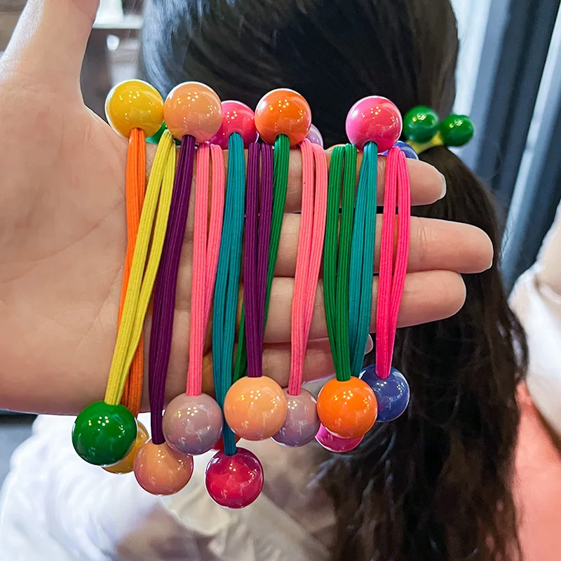 2pcs/lot Children Cartoon Colorful Beads Hair Rubber Bands Elastic Hair Ties For Kids Girl Pink Ball Hair Rope Princess Headwear
2pcs/lot Children Cartoon Colorful Beads Hair Rubber Bands Elastic Hair Ties For Kids Girl Pink Ball Hair Rope Princess Headwear