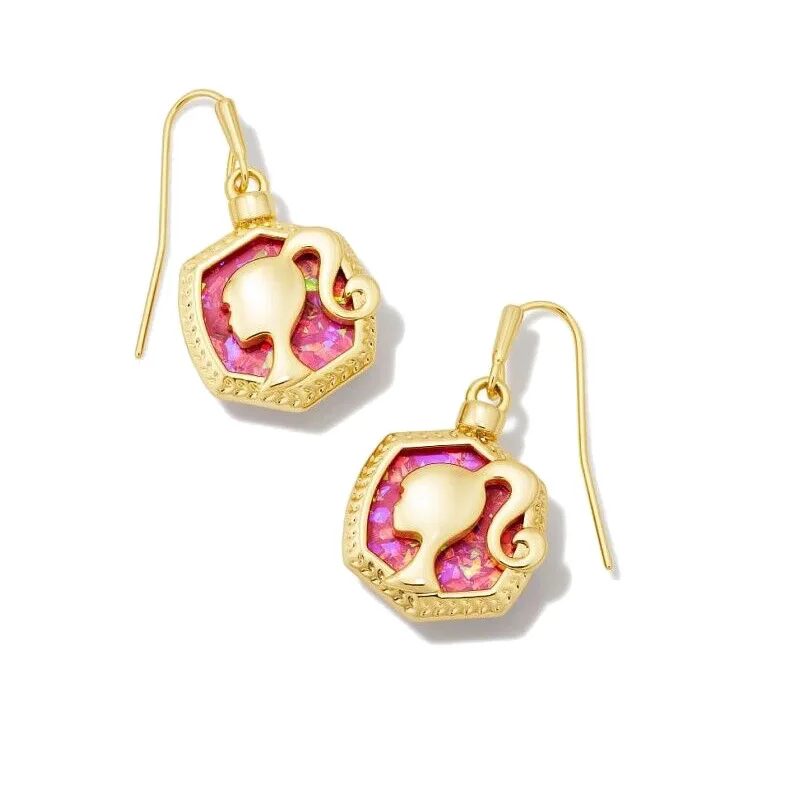 Fashion Barbie Earrings Pink Charm Zircon Decoration Ear Pendants Jewelry Women Earrings Girls Holiday Gifts
Fashion Barbie Earrings Pink Charm Zircon Decoration Ear Pendants Jewelry Women Earrings Girls Holiday Gifts