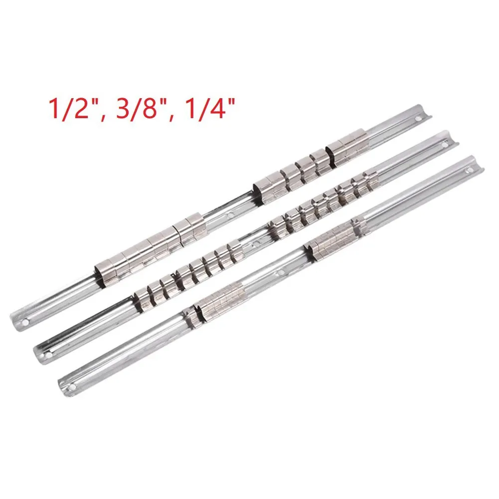 Socket Rack Holder Tool Boxes 1/4 3/81/2 In With 16 Clips On Rail Tool Organizer Sleeve Rail Sockets Storage Strips
Socket Rack Holder Tool Boxes 1/4 3/81/2 In With 16 Clips On Rail Tool Organizer Sleeve Rail Sockets Storage Strips