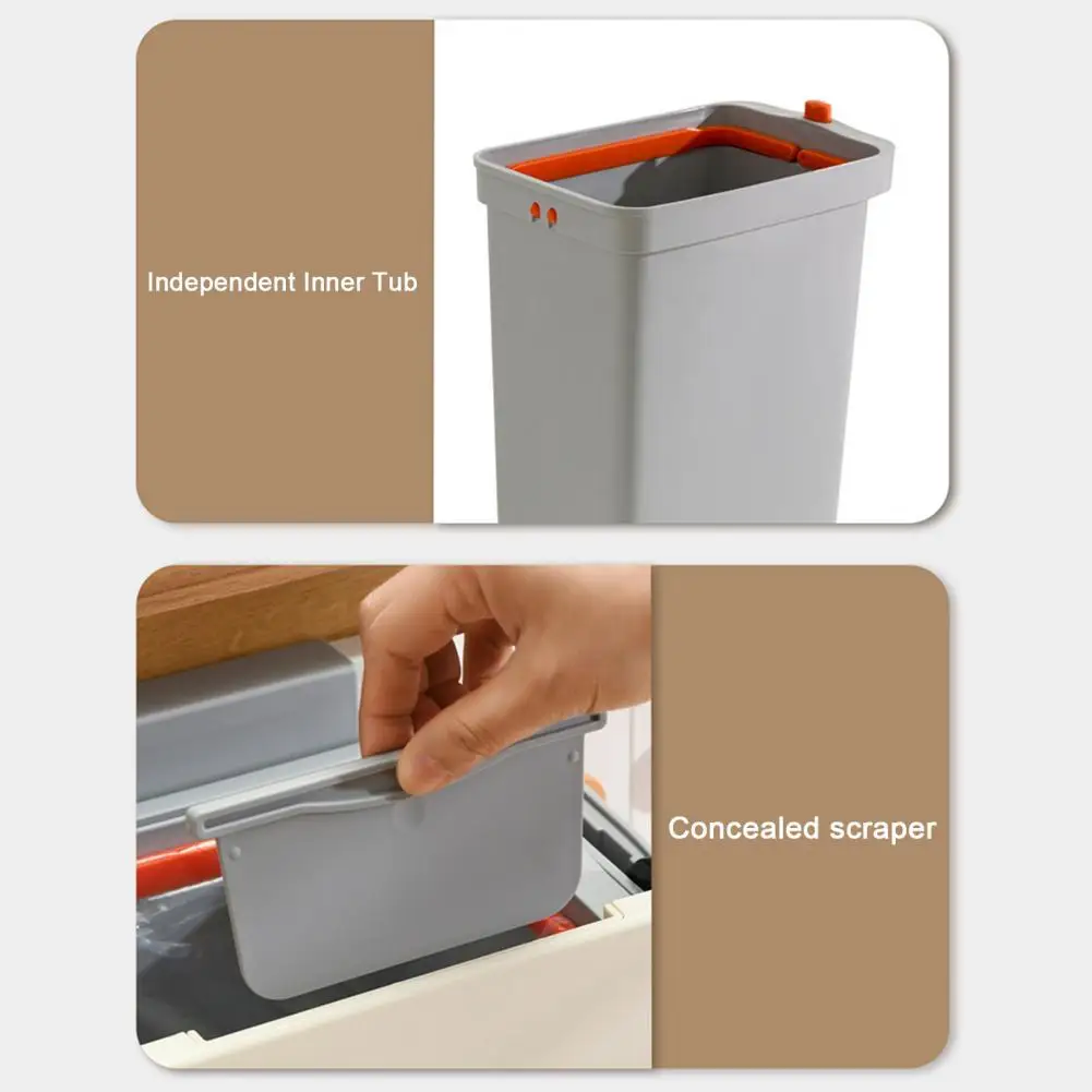9l Capacity Garbage 9l Kitchen Trash with Lid Wall-mounted Hanging Garbage for Cabinets Compost Bin for Bathroom under Sink
9l Capacity Garbage 9l Kitchen Trash with Lid Wall-mounted Hanging Garbage for Cabinets Compost Bin for Bathroom under Sink