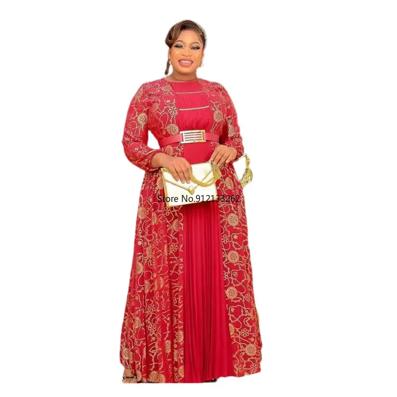 African Dresses for Women Elegant Dress Women for Wedding Party African Long Sleeve O-neck Polyester Long Dress Maxi Dress
African Dresses for Women Elegant Dress Women for Wedding Party African Long Sleeve O-neck Polyester Long Dress Maxi Dress