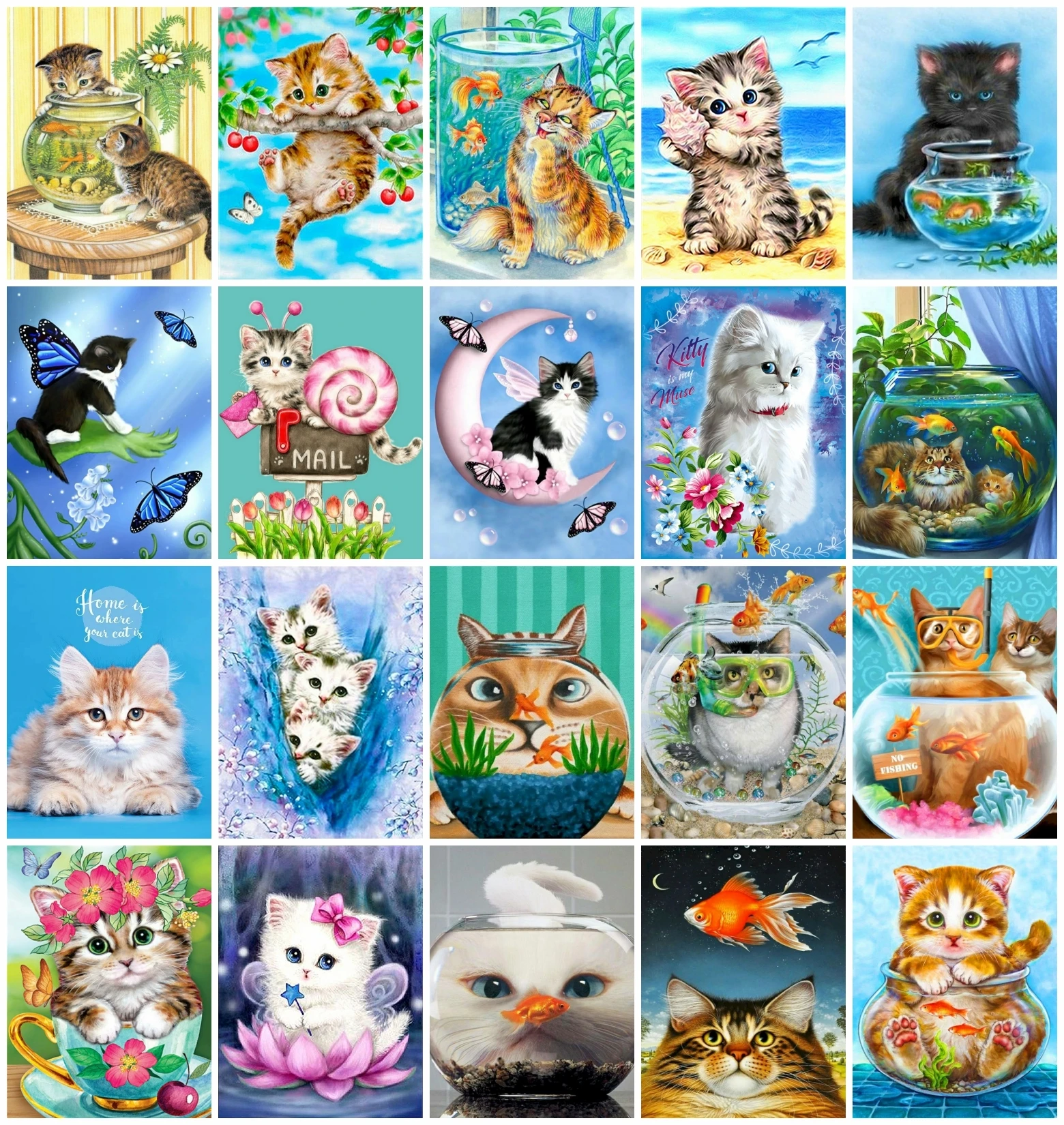 AZQSD DIY Oil Painting Cat Fish On Canvas Frameless Acrylic Painting By Numbers Animal Handpainted Wall Decorations Living Room
AZQSD DIY Oil Painting Cat Fish On Canvas Frameless Acrylic Painting By Numbers Animal Handpainted Wall Decorations Living Room