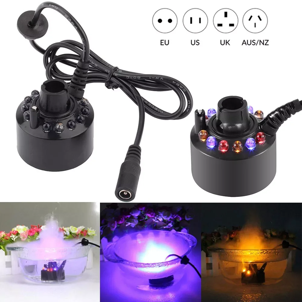 12 LED Colorful for Water Fountain Pond Fish Tank Ultrasonic Humidifier Aquarium Mist Maker Forger with Creating Atmosphere D30
12 LED Colorful for Water Fountain Pond Fish Tank Ultrasonic Humidifier Aquarium Mist Maker Forger with Creating Atmosphere D30