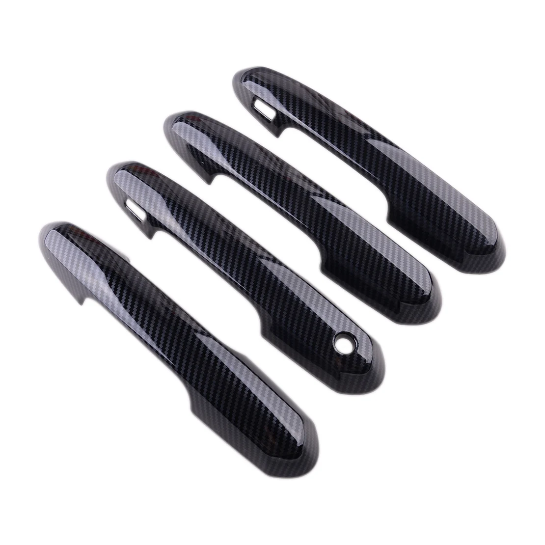 1 Set Car Exterior Door Handle Cover Trim Cap Frame Black Carbon Fiber Style Plastic Fit for Toyota Highlander 2022 2021 2020 
1 Set Car Exterior Door Handle Cover Trim Cap Frame Black Carbon Fiber Style Plastic Fit for Toyota Highlander 2022 2021 2020