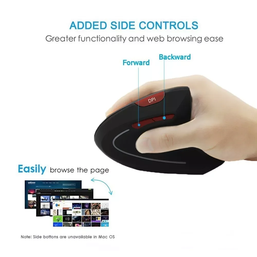 2022 trend Wireless Vertical Mouse Ergonomic Computer Gaming Mice 800/1200/1600DPI USB Optical Mouse Gamer With Mouse Pad Kit Fo
2022 trend Wireless Vertical Mouse Ergonomic Computer Gaming Mice 800/1200/1600DPI USB Optical Mouse Gamer With Mouse Pad Kit Fo