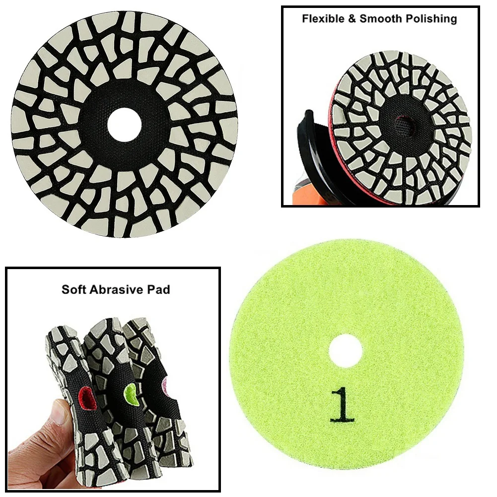 4 Inch 100mm Dry Polishing Pad 4 Steps Dry Diamond Polishing Pads For Granite Grinding Sanding Disc Polishing Tool Accessories
4 Inch 100mm Dry Polishing Pad 4 Steps Dry Diamond Polishing Pads For Granite Grinding Sanding Disc Polishing Tool Accessories