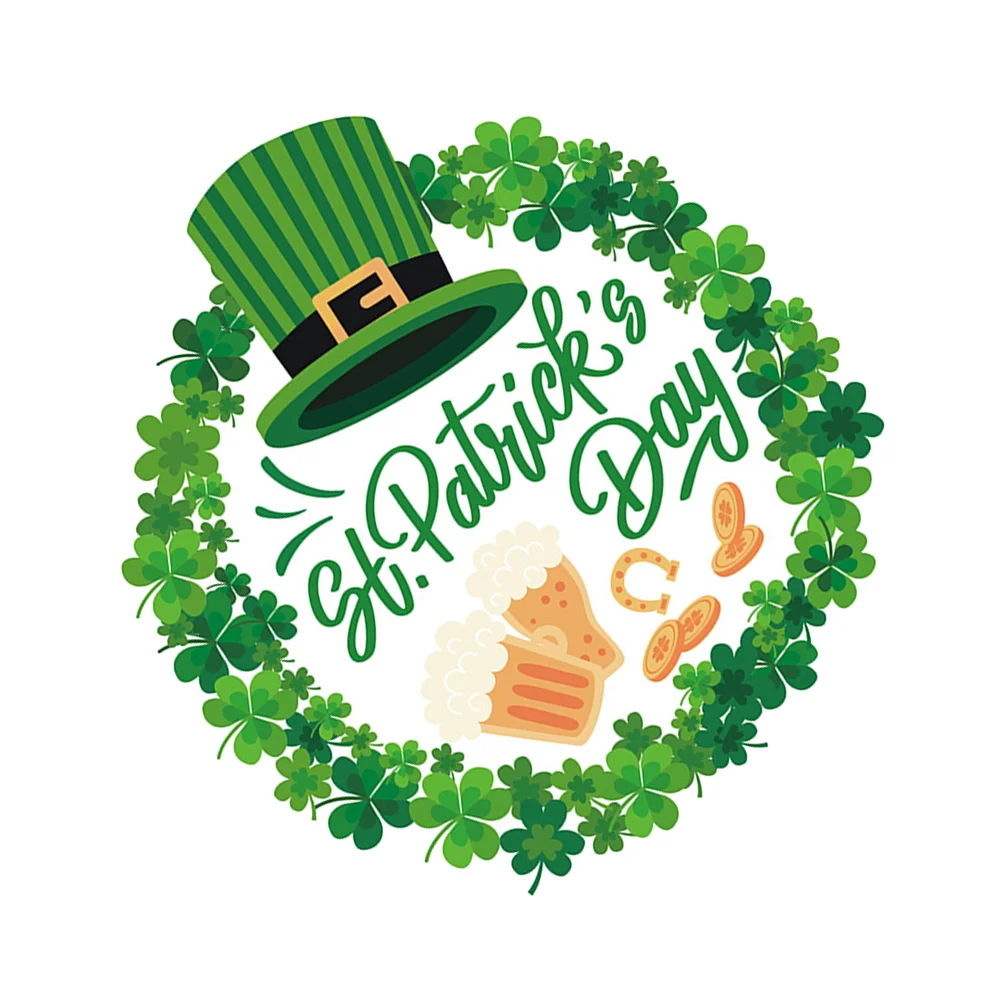 Party Scene Layout Prop Patrick's Day Glass Decal Delicate Well-made Window Wall Decal for Decor
Party Scene Layout Prop Patrick's Day Glass Decal Delicate Well-made Window Wall Decal for Decor