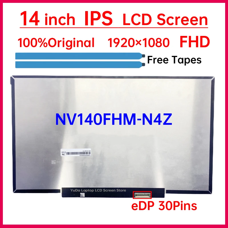 14-дюймовый IPS ЖК-экран для ноутбука NV140FHM N4Z NV140FHM-N4Z замена панели матрицы дисплея