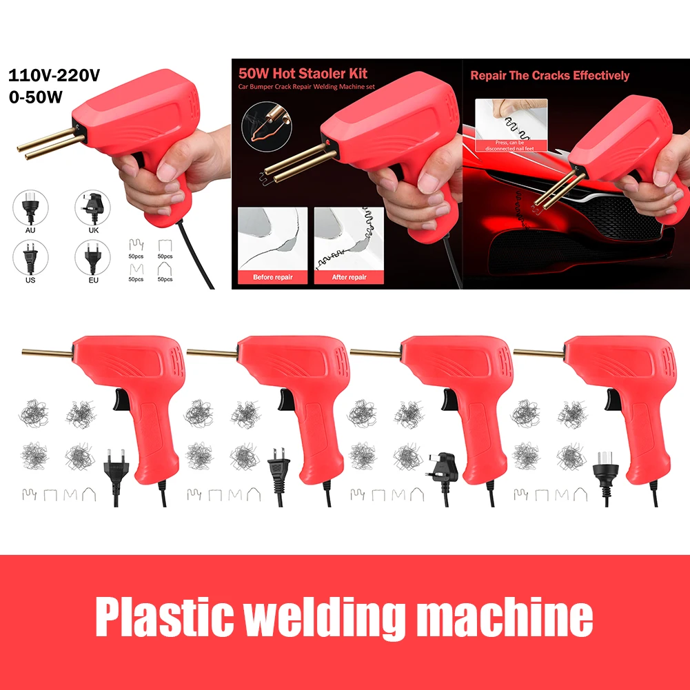 50W Portable Plastics Welder Machine Hot Staplers Repair Tools Car Repairing Plastic Welder Multifunctional Kits for Auto Bumper
50W Portable Plastics Welder Machine Hot Staplers Repair Tools Car Repairing Plastic Welder Multifunctional Kits for Auto Bumper